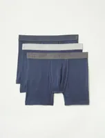 3 PACK COTTON VISCOSE BOXER BRIEFS