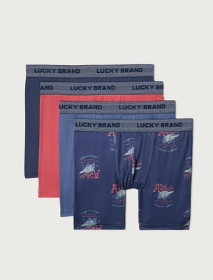 4PK ESSENTIAL SOFT BOXER BRIEF