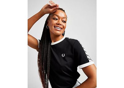 Fred Perry T-Shirt Tape Ringer Femme - Black