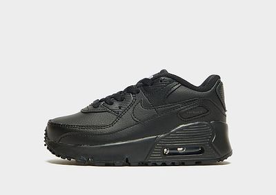 Nike Baskets Air Max 90 Cuir Bébé - Black/Black/White/Black