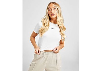 Nike Crop top Nike Sportswear Essential pour Femme - White/Black