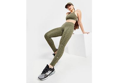 Nike Legging imprimé taille haute Nike Dri-FIT One pour Femme - Medium Olive/White