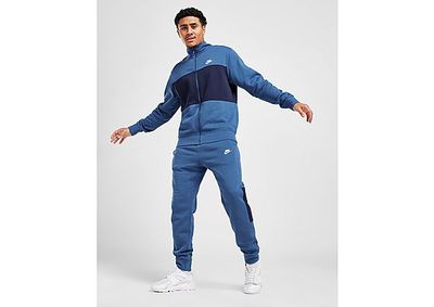 Nike Survêtement en tissu Fleece Nike Sportswear Sport Essentials pour Homme - Dark Marina Blue/Midnight Navy/White