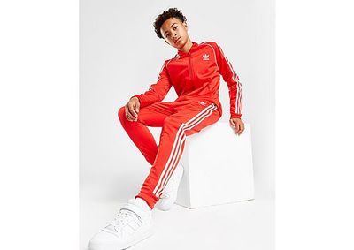 adidas Originals SST Track Pants Junior - Vivid Red / White