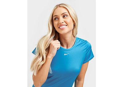 Nike Haut à manches courtes et coupe slim Nike Dri-FIT One pour Femme - Laser Blue/White