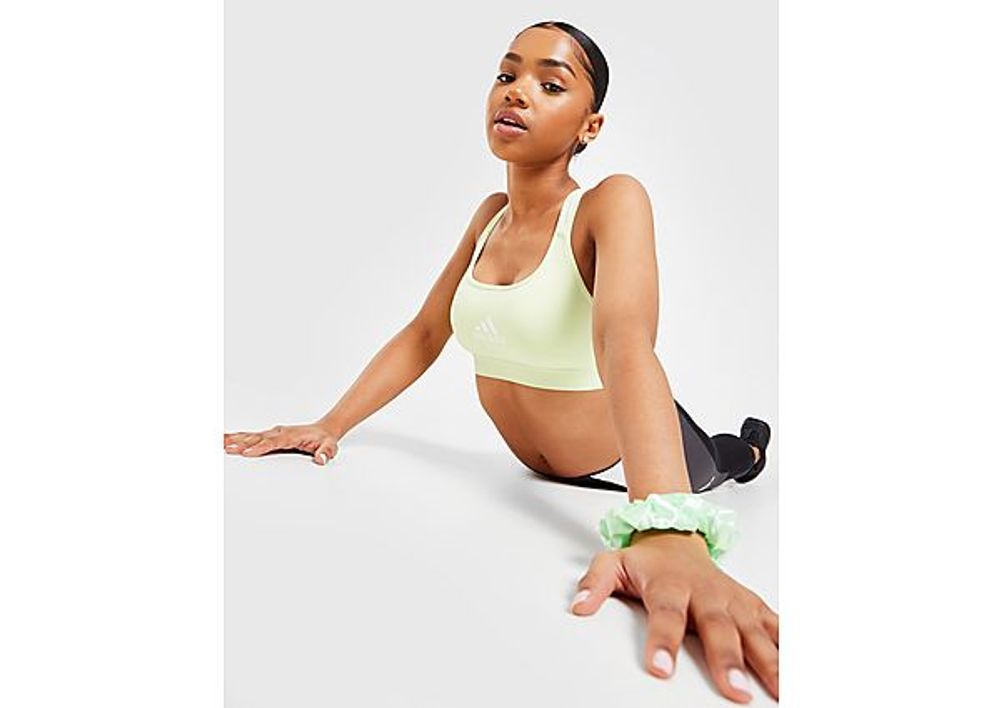 adidas Brassière Powerreact Training Maintien moyen - Almost Lime