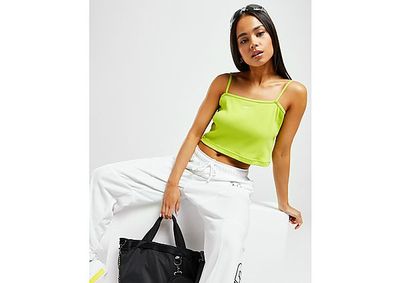 Nike Haut court côtelé Nike Sportswear Essential pour Femme - Atomic Green/White