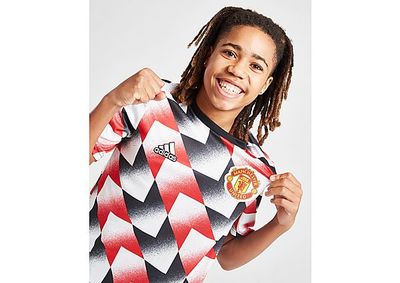 adidas Maillot d'échauffement Manchester United - White / Real Red / Black