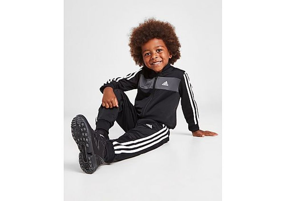 adidas Survêtement Essentials 3-Stripes Shiny - Black / Grey Six / White