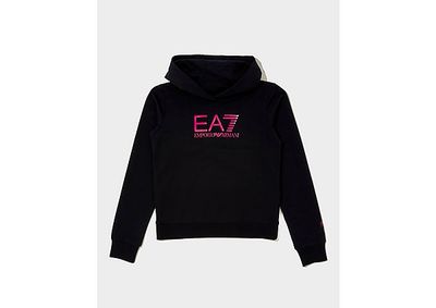 Emporio Armani EA7 Sweat à Capuche Court Grand Logo Fille Junior