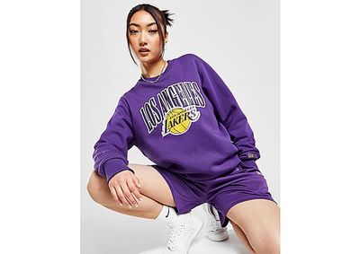 New Era NBA Los Angeles Lakers Satin Crew Sweatshirt