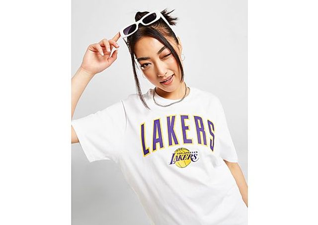 New Era Nba Block Wordmark Los Angeles Lakers T-shirt (lgh)