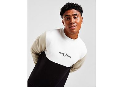 Fred Perry Colour Block Crew Sweatshirt Homme