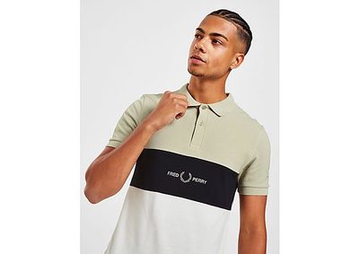 Fred Perry Embroidered Colour Block Polo Shirt