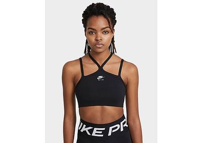Nike Brassière de sport rembourrée à maintien léger et encolure haute Nike Air Dri-FIT Indy pour Femme - Black/Black/Black/White