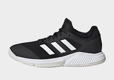 adidas Chaussure Court Team Bounce Indoor - Core Black / Cloud White / Silver Metallic