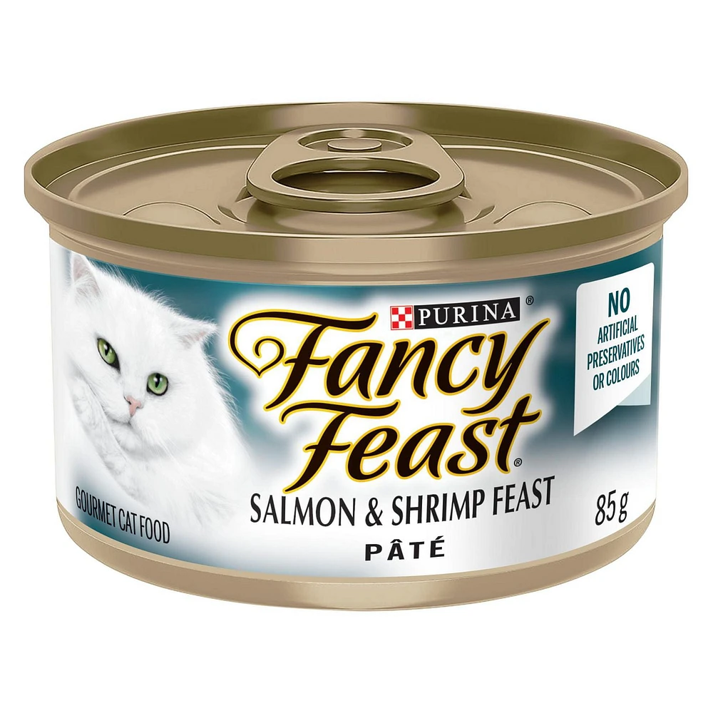 Fancy Feast Pate Salmon & Shrimp, Wet Cat Food 85g, 85g