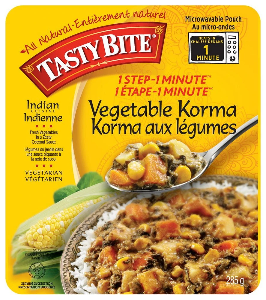 Tasty Bite 1 Step - 1 Minute Indian Cuisine Vegetable Korma
