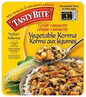 Korma aux légumes cuisine indienne 1 Étape - 1 Minute de Tasty Bite