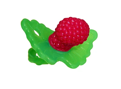 RaZbaby - RaZberry Silicone Textured Teether - Red, Age: 3 months+