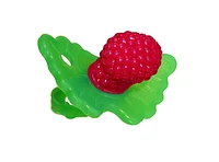 RaZbaby - RaZberry Anneau de Dentition Texturé en Silicone - Rouge Âge : 3 mois +