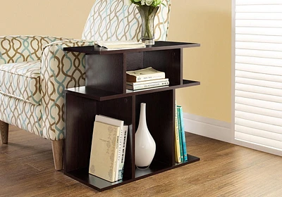 Monarch Specialties Accent Table, Side, End, Nightstand, Lamp, Living Room, Bedroom, Laminate, Brown, Contemporary, Modern