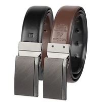 Tailored Flex by Haggar Men's Two-In-One Reversible Plaque Buckle Belt