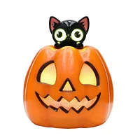 8" Plastic Peek a Boo Cat Way to Celebrate Halloween Indoor Décor