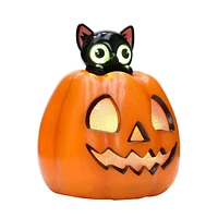 8" Plastic Peek a Boo Cat Way to Celebrate Halloween Indoor Décor