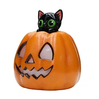 8" Plastic Peek a Boo Cat Way to Celebrate Halloween Indoor Décor