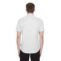 Chemise manches courtes pour homme Dark Black Tailles P-TTG