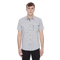 Chemise manches courtes avec poche pour homme Dark Black Tailles P-TTG