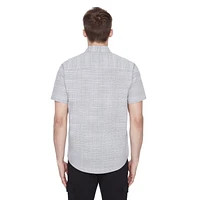 Chemise manches courtes avec poche pour homme Dark Black Tailles P-TTG