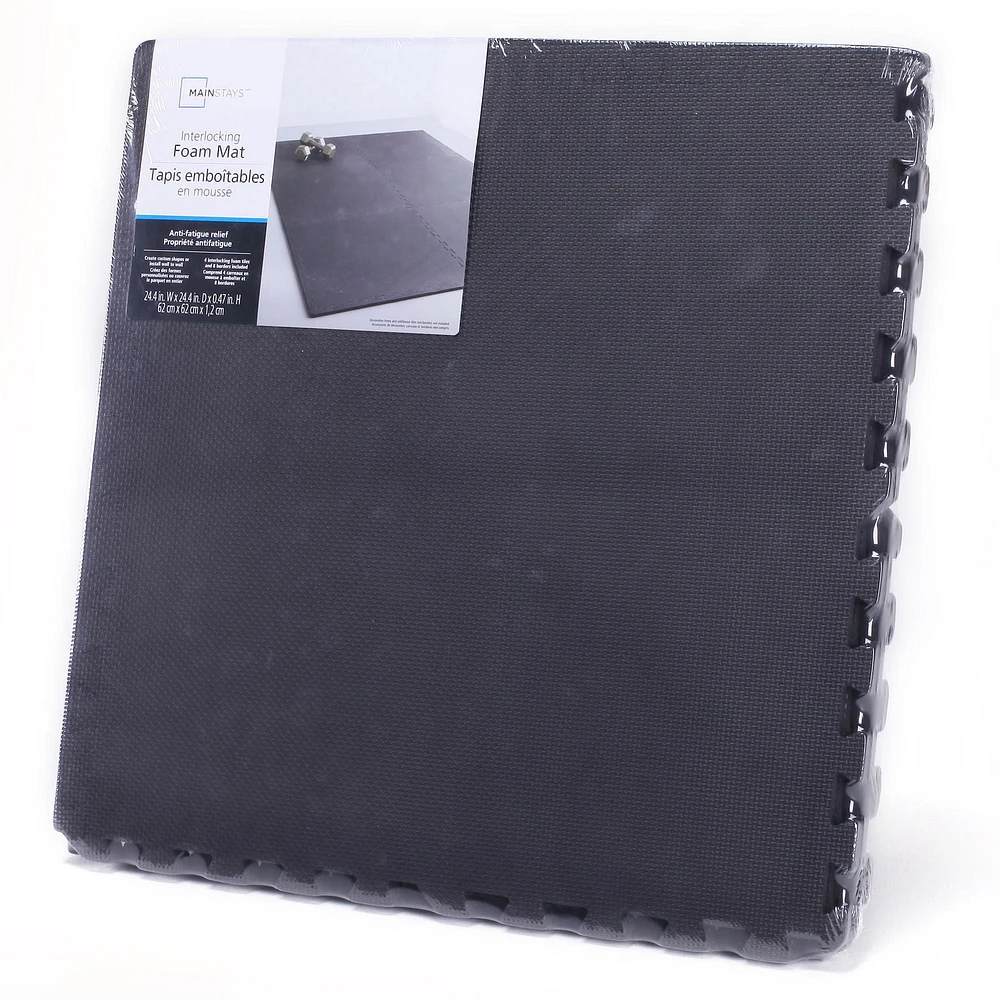 Mainstays Interlocking Foam Mat, Wood interlocking foam mat