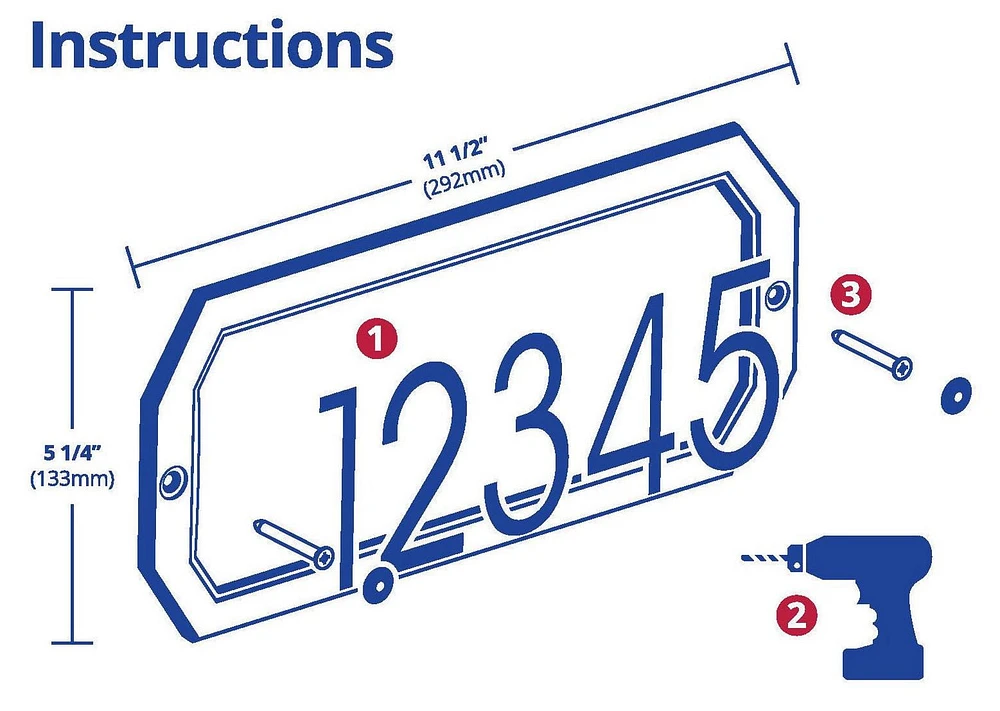 PRO-DF Econo Address Plaque