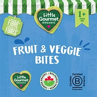 Little Gourmet Organic Fruit & Veggies Bites Blueberry Carrot Apple with Quinoa