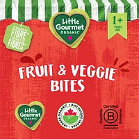 Little Gourmet Organic Fruit & Veggies Bites Blueberry Carrot Apple with Quinoa, Fruit and Veggie Bites - 60g