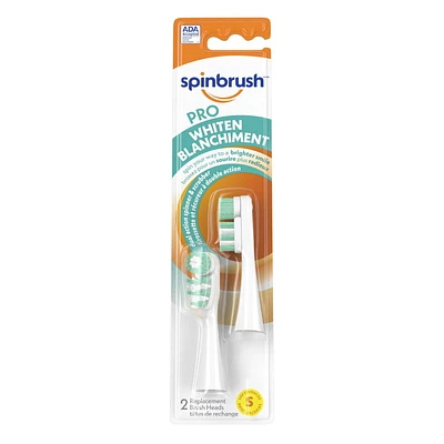 Spinbrush PRO WHITEN Replacement Brush Heads Soft