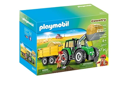 PLAYMOBIL Tracteur avec remorque