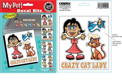 Chroma Graphics Crazy Cat Lady Decal Kit