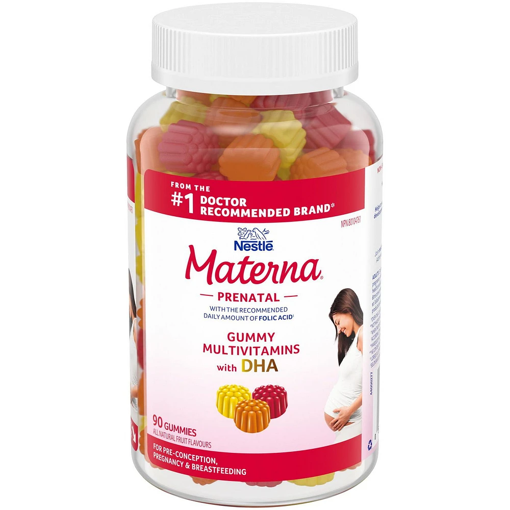 MATERNA Prenatal Multivitamin Gummies with DHA, Prenatal Multivitamin Gummies with DHA