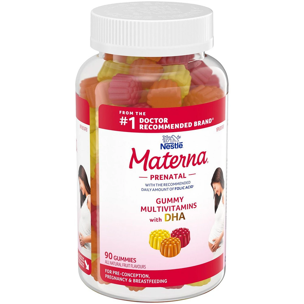 MATERNA Prenatal Multivitamin Gummies with DHA, Prenatal Multivitamin Gummies with DHA