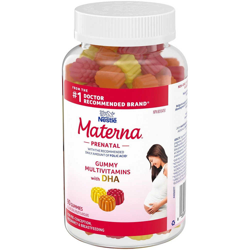 MATERNA Prenatal Multivitamin Gummies with DHA, Prenatal Multivitamin Gummies with DHA