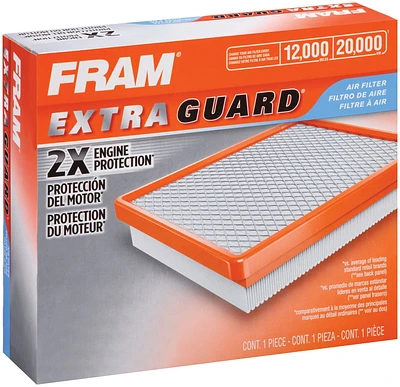 FRAM Extra Guard Engine Air Filter, CA8969, 20,000 km Air Filter