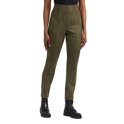 Mexx leggings à taille haute en faux daim pour femmes Tailles: xs-xl