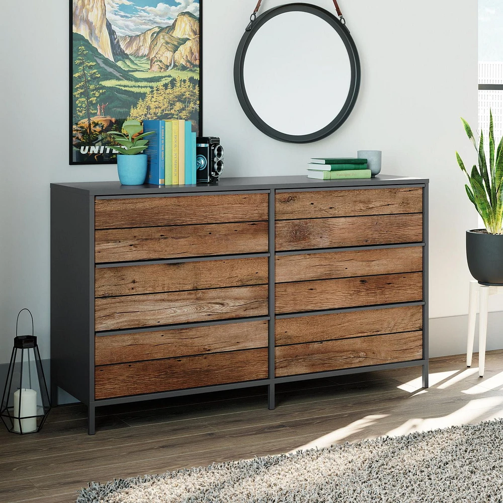 Sauder® Boulevard Cafe 6-Drawer Dresser