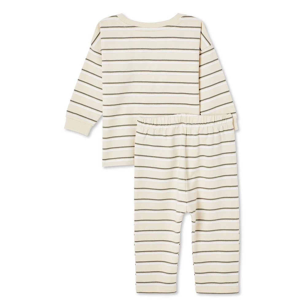 Ensemble 2 pièces avec jogger George collection non genrée pour nourrissons Tailles 0-24 mois