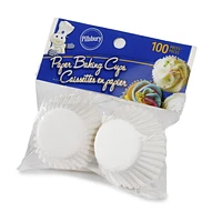 Pillsbury White Mini Paper Baking Cups, Mini Baking Cups, 100 Pack