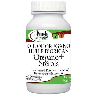 Pure-lē Natural Oil of Oregano Organicaps with Sterols