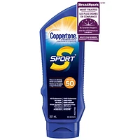 Coppertone Sport Sunscreen Lotion SPF 50, Resistant to Sweat